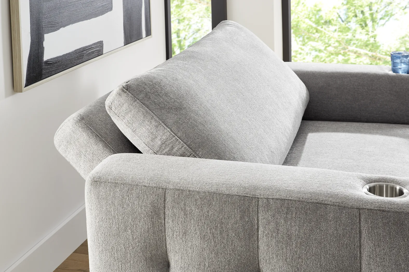 Geneva Gray 2 Pc Chaise - Thumbnail - Image 10