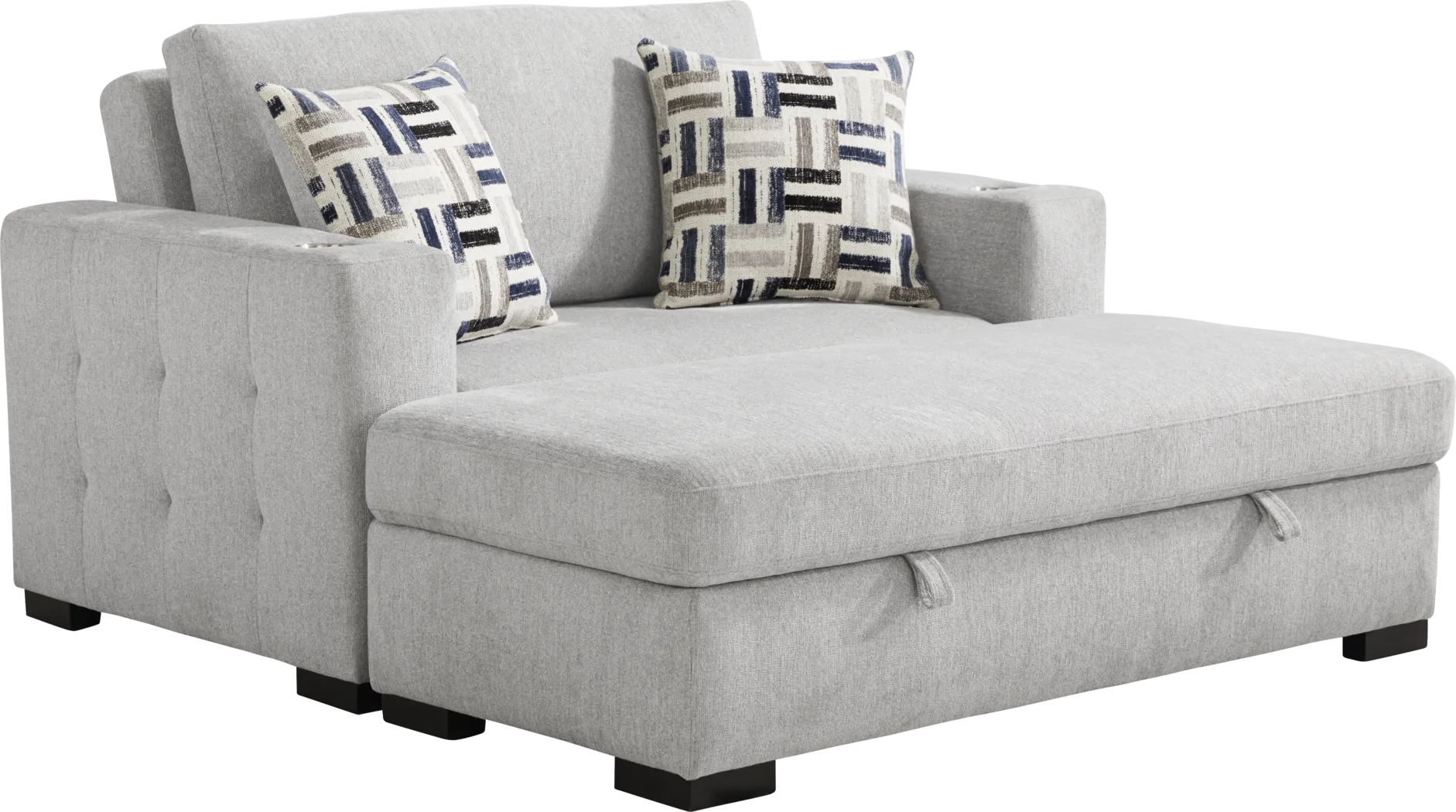 Geneva Gray 2 Pc Chaise - Thumbnail - Image 1