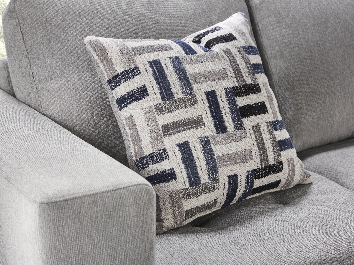 Geneva Gray 6 Pc Sleeper Sectional Living Room - Thumbnail - Image 14