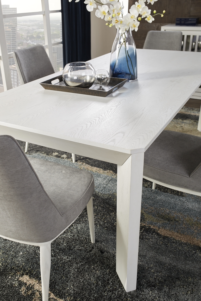 Geneva White Rectangle Dining Table - Thumbnail - Image 2