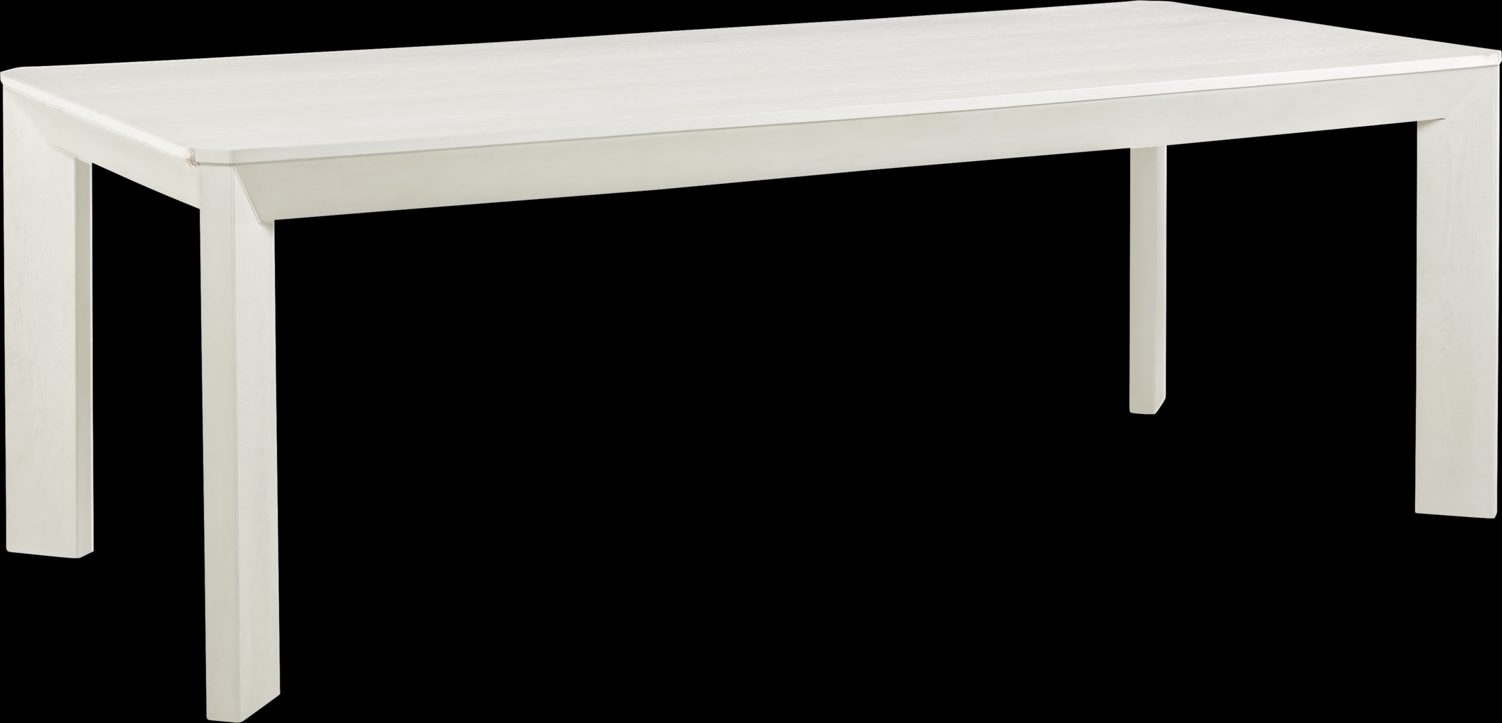 Geneva White Rectangle Dining Table - Thumbnail - Image 1