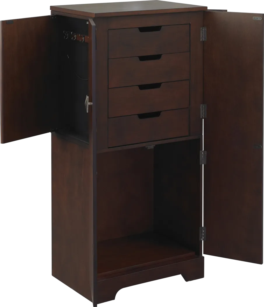 Genevra Espresso Jewelry Armoire - Thumbnail - Image 3