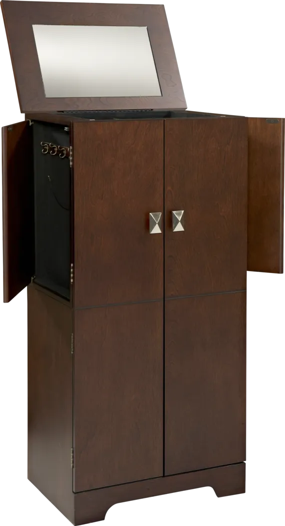 Genevra Espresso Jewelry Armoire - Thumbnail - Image 1