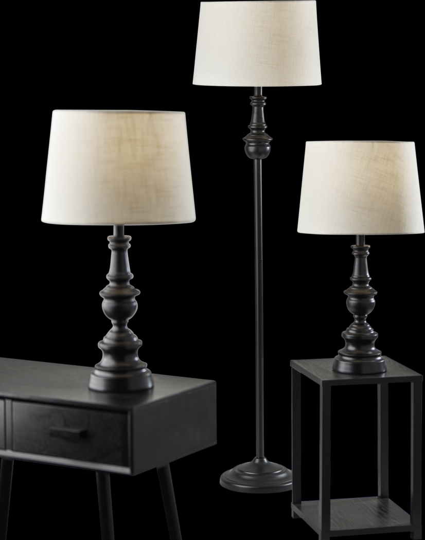 Gennaker Cay Bronze Table Lamps, Set of 3 - Thumbnail - Image 1