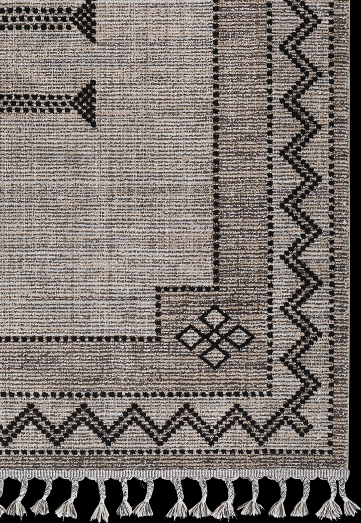 Genny Black 5'3 x 7'6 Rug - Thumbnail - Image 4