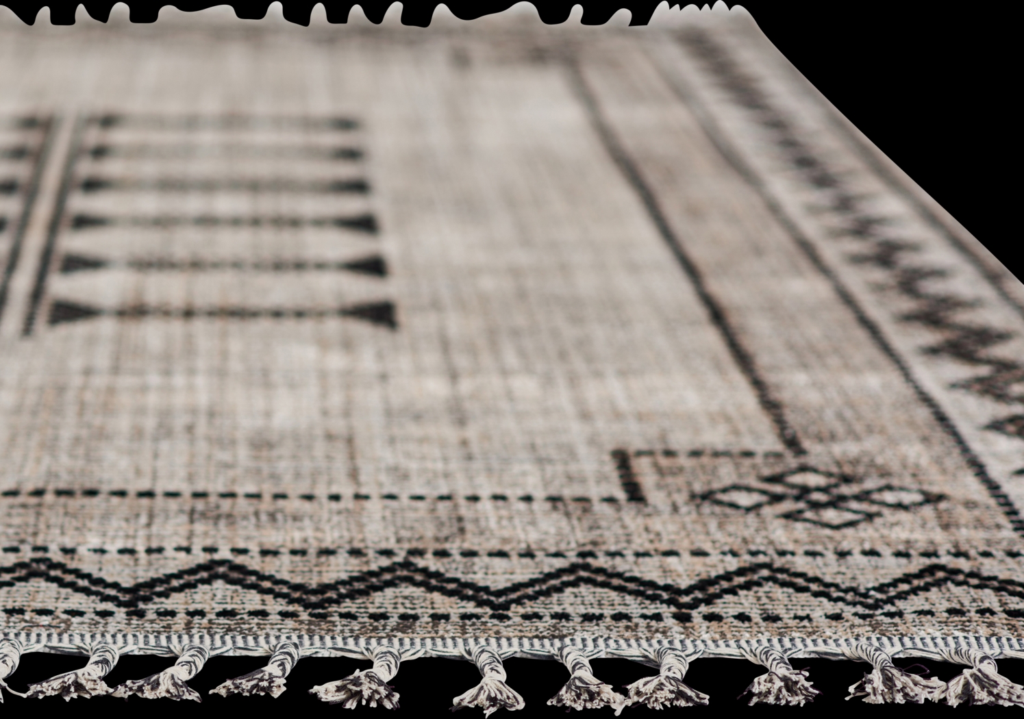 Genny Black 5'3 x 7'6 Rug - Thumbnail - Image 9