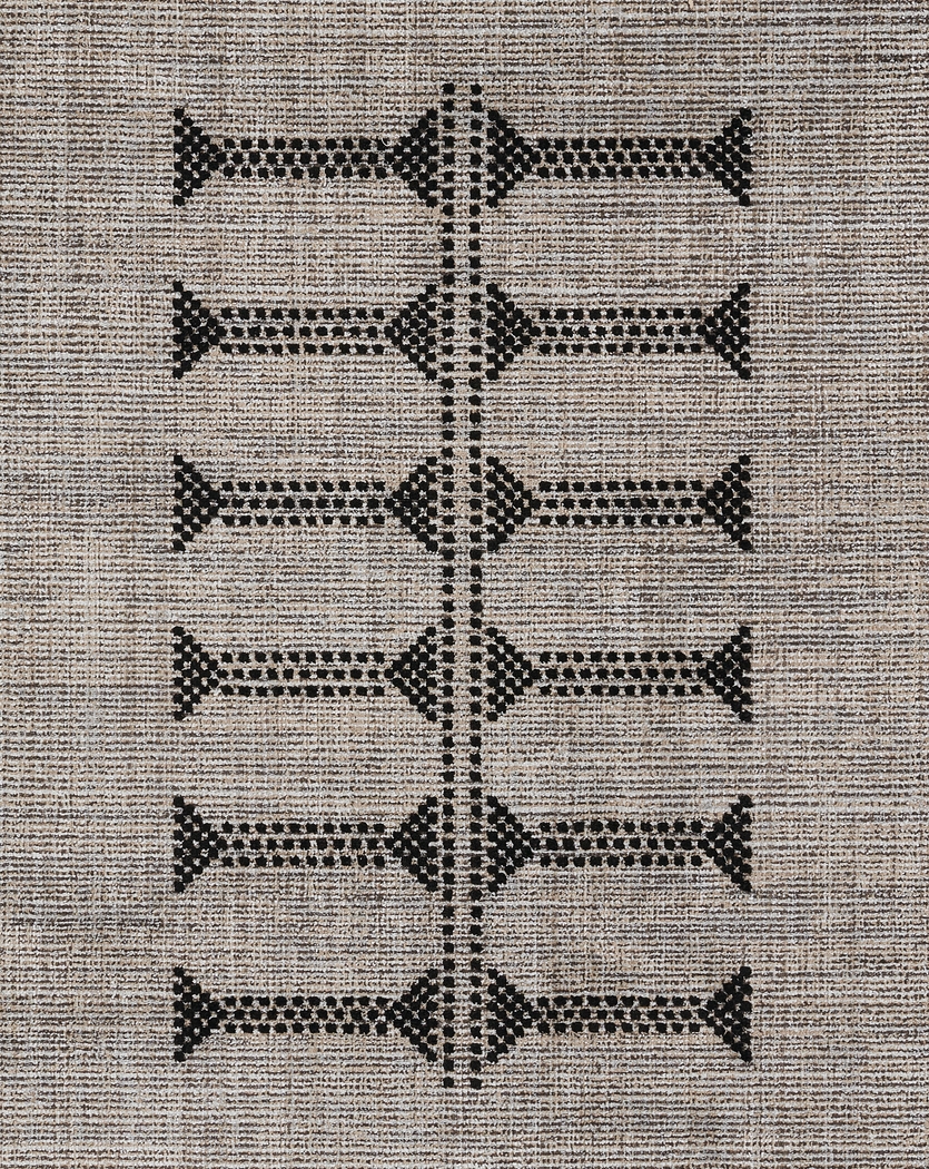 Genny Black 7'10 x 10'2 Rug - Thumbnail - Image 5