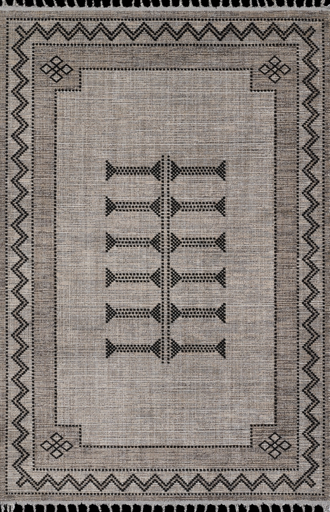 Genny Black 7'10 x 10'2 Rug - Thumbnail - Image 1