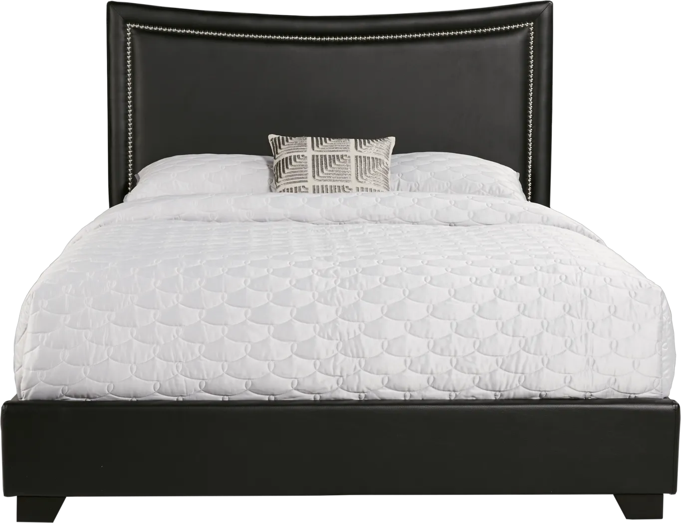 Genoa Black 3 Pc Queen Bed - Thumbnail - Image 1