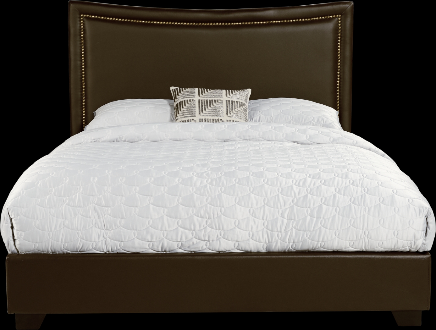 Belcourt Brown Cherry Finish 5 Pc Bedroom with Genoa Brown Queen Upholstered Bed - Thumbnail - Image 2