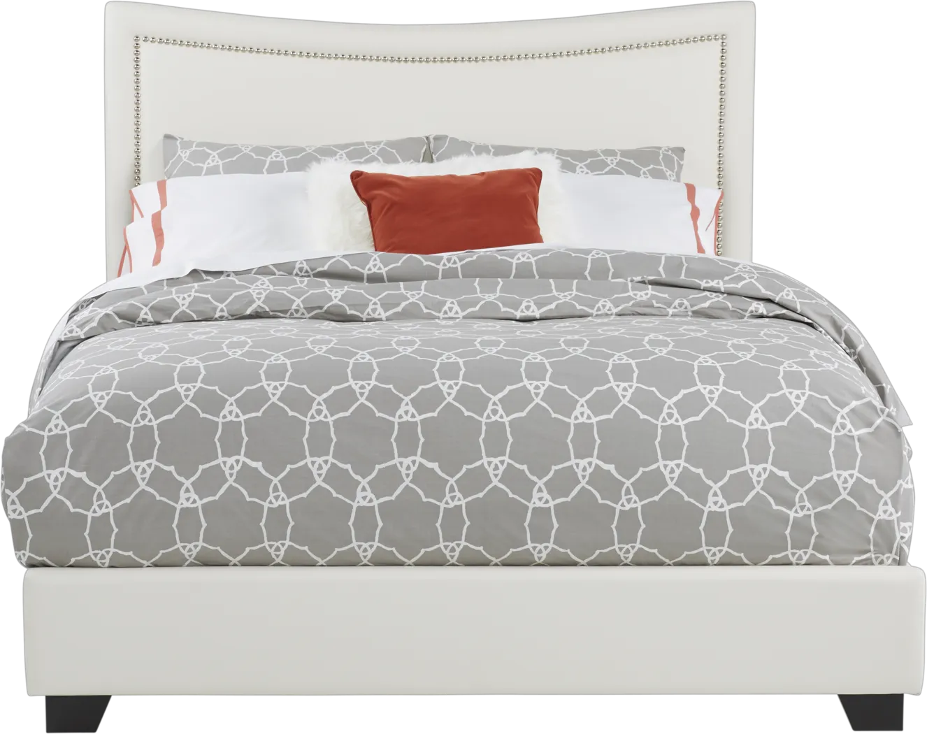 Genoa Ivory 3 Pc Queen Bed - Thumbnail - Image 1
