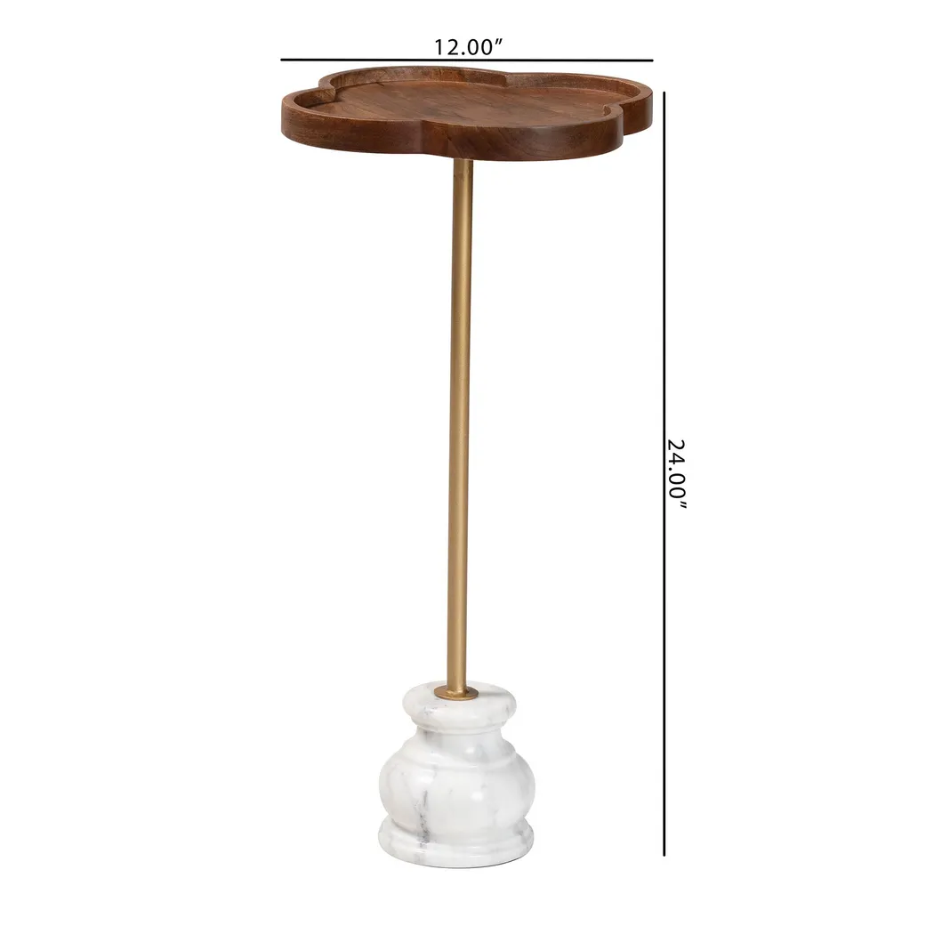 Genobu Brown/Gold Accent Table - Thumbnail - Image 5