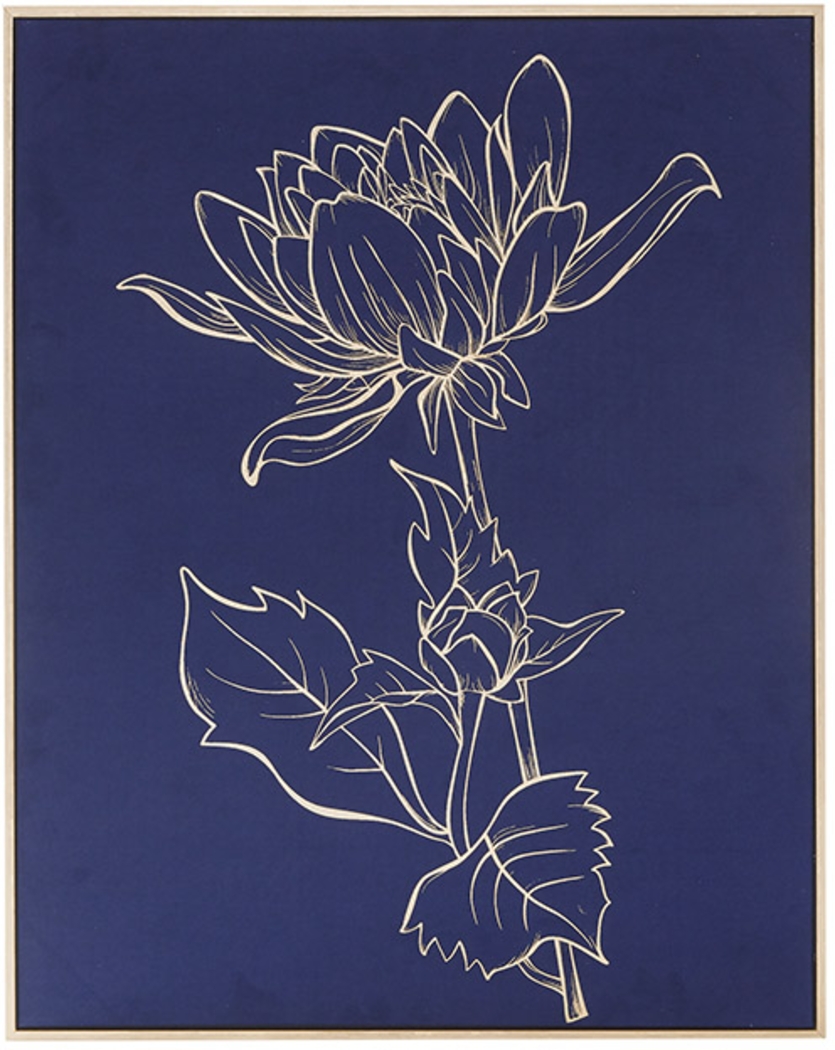 Gen's Lotus Navy Artwork - Thumbnail - Image 1