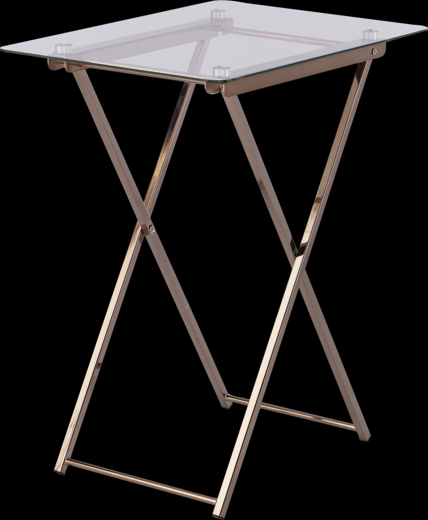 Gentillylane Champagne Accent Table - Thumbnail - Image 1
