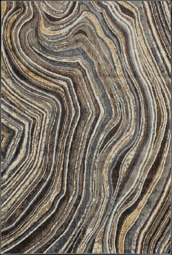 Geode Gray 5'3 x 7'8 Rug - Thumbnail - Image 1