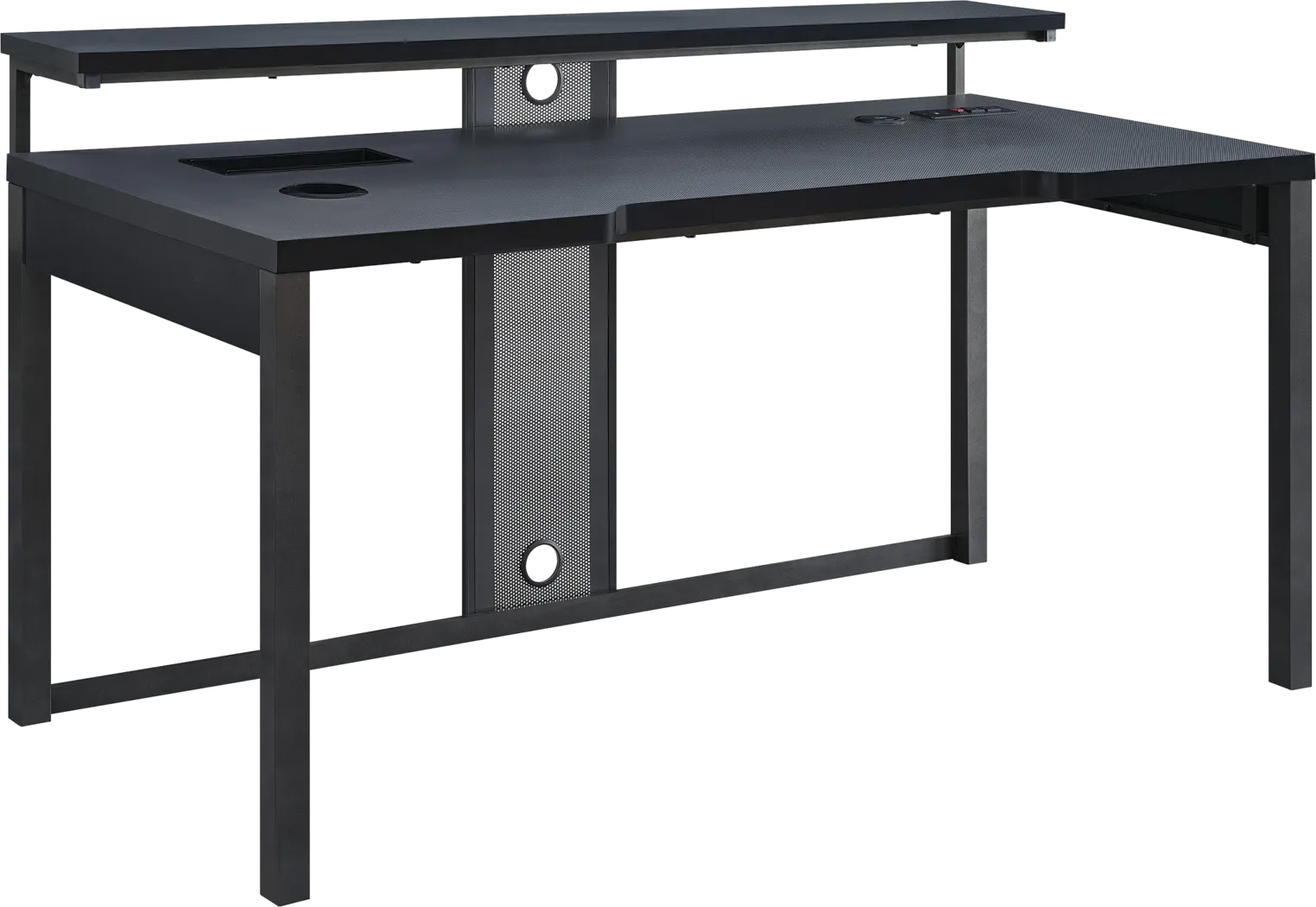 Geordi Black Gaming Desk - Thumbnail - Image 3