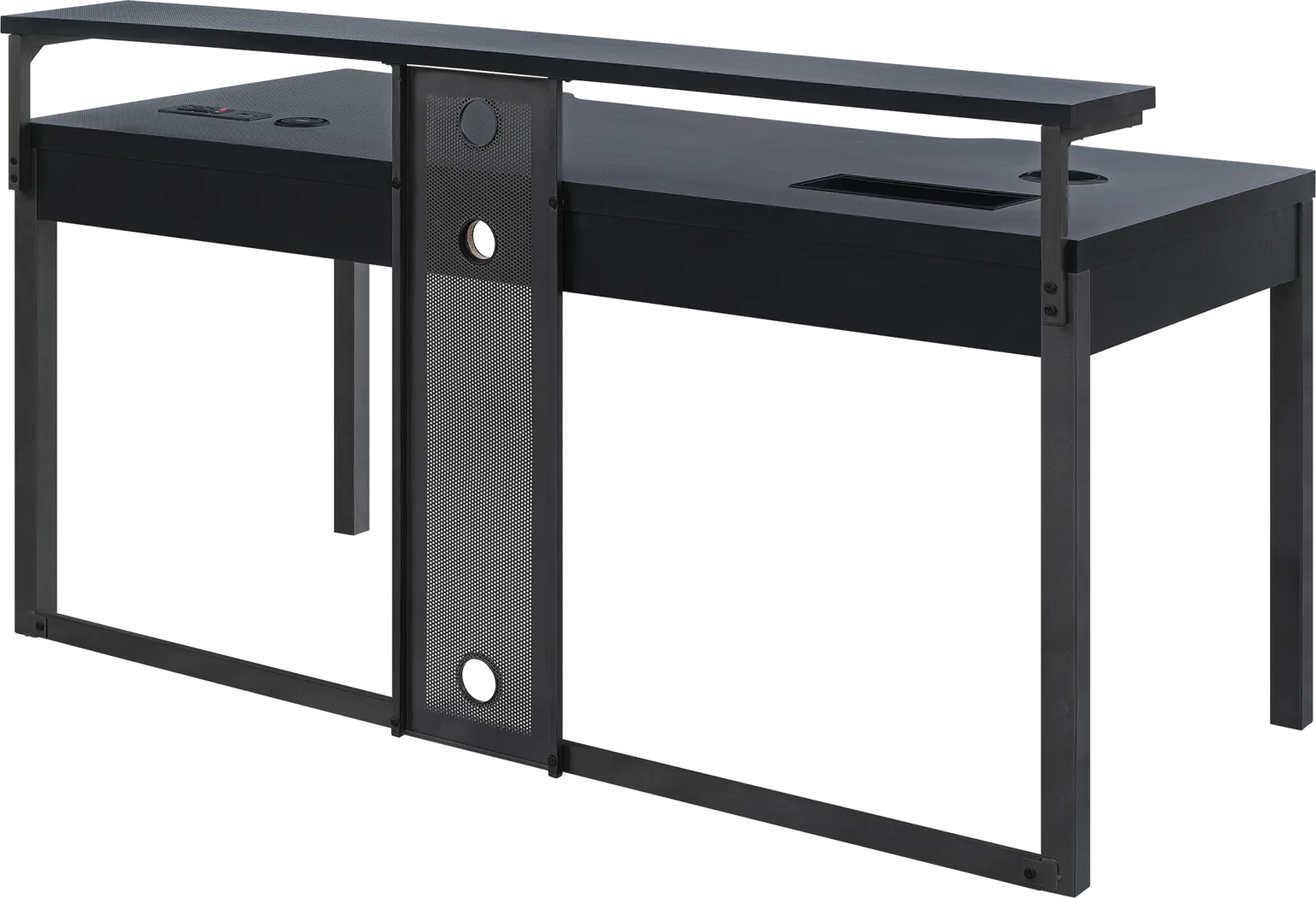 Geordi Black Gaming Desk - Thumbnail - Image 1