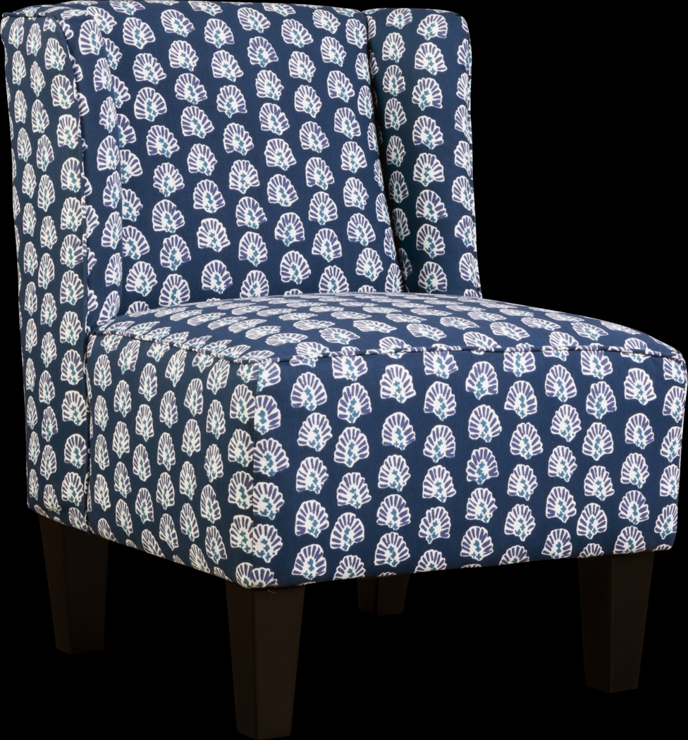 Georgie Navy Accent Chair - Thumbnail - Image 1