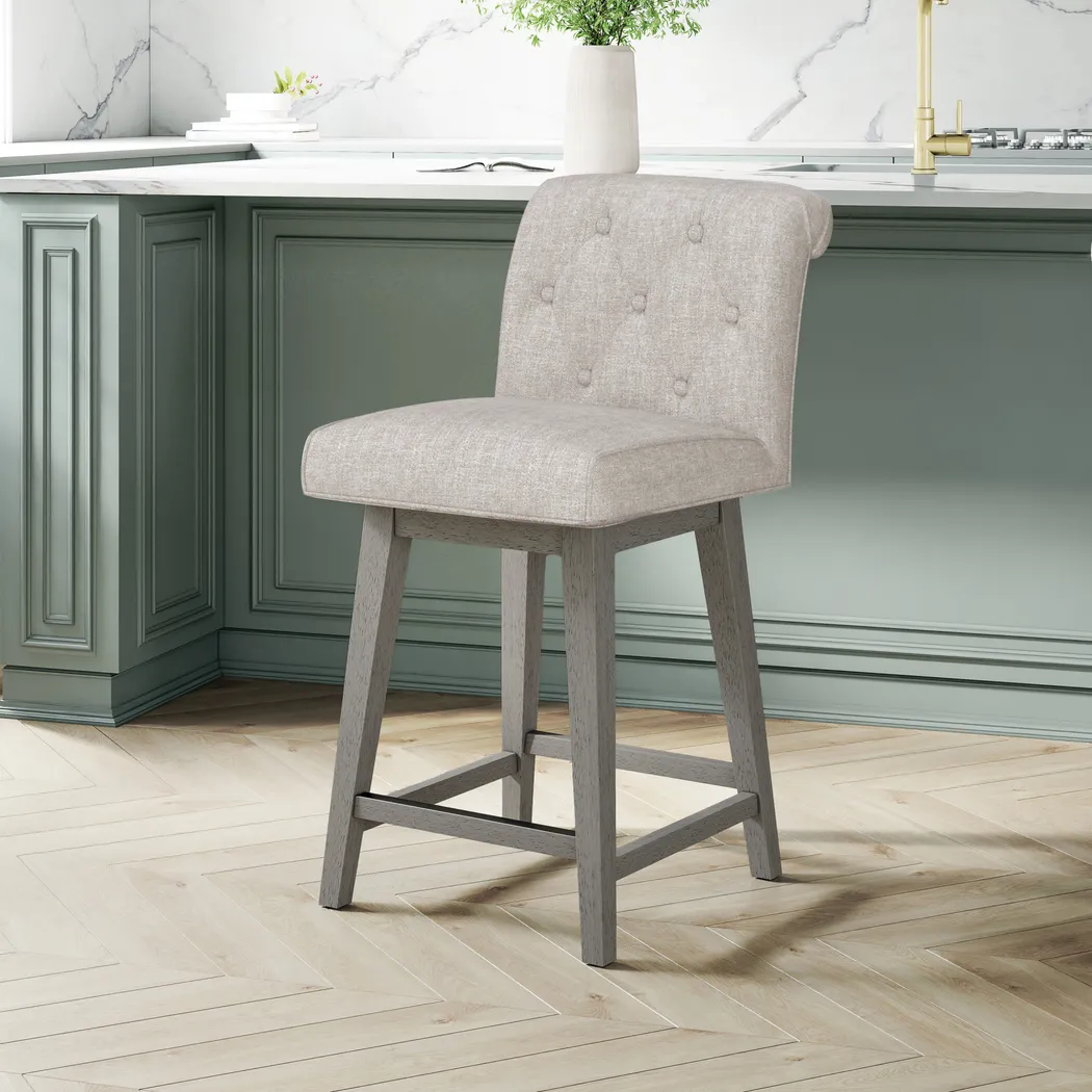 Geral Beige Counter Height Adjustable Stool - Thumbnail - Image 2