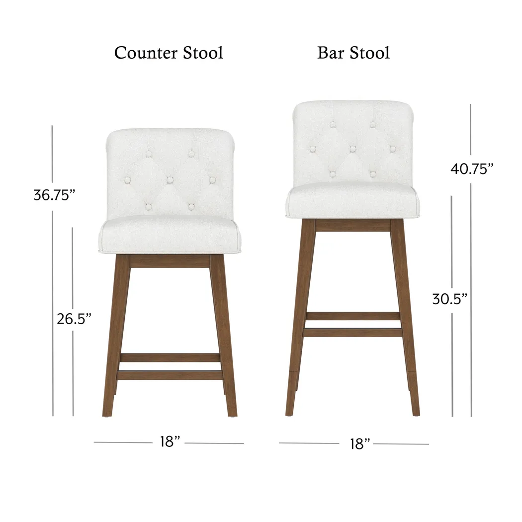 Geral White Counter Height Adjustable Stool - Thumbnail - Image 19