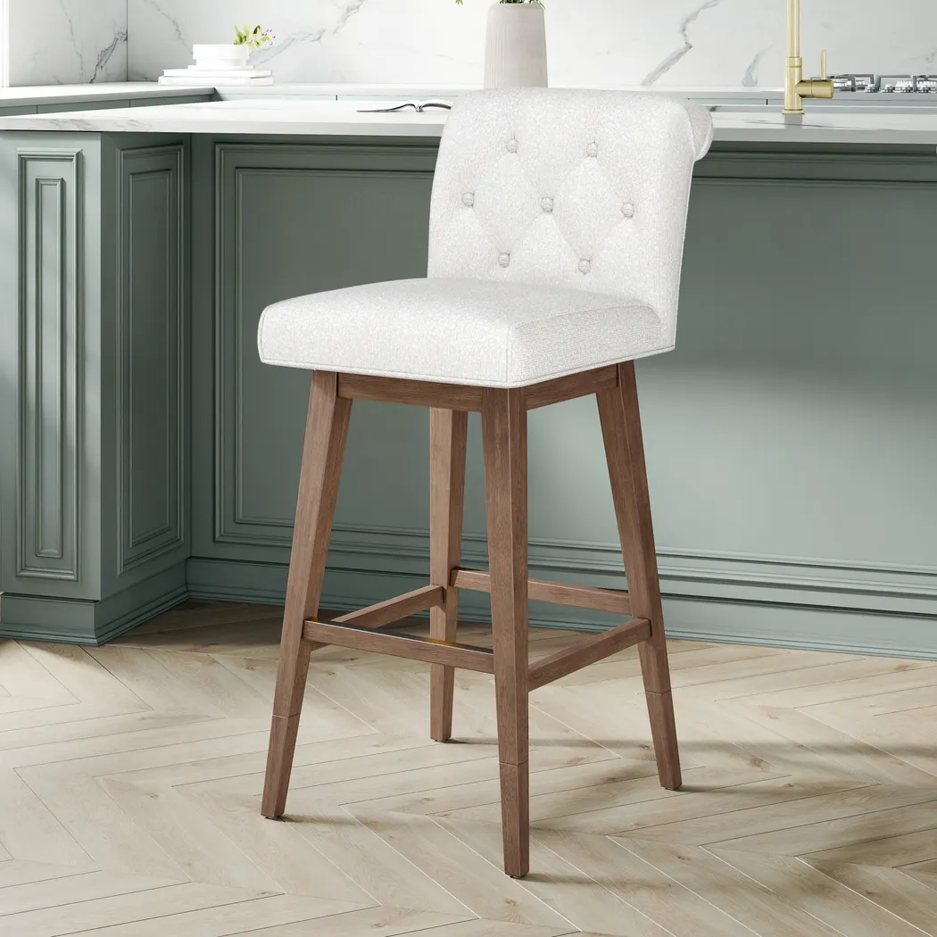 Geral White Counter Height Adjustable Stool - Thumbnail - Image 3
