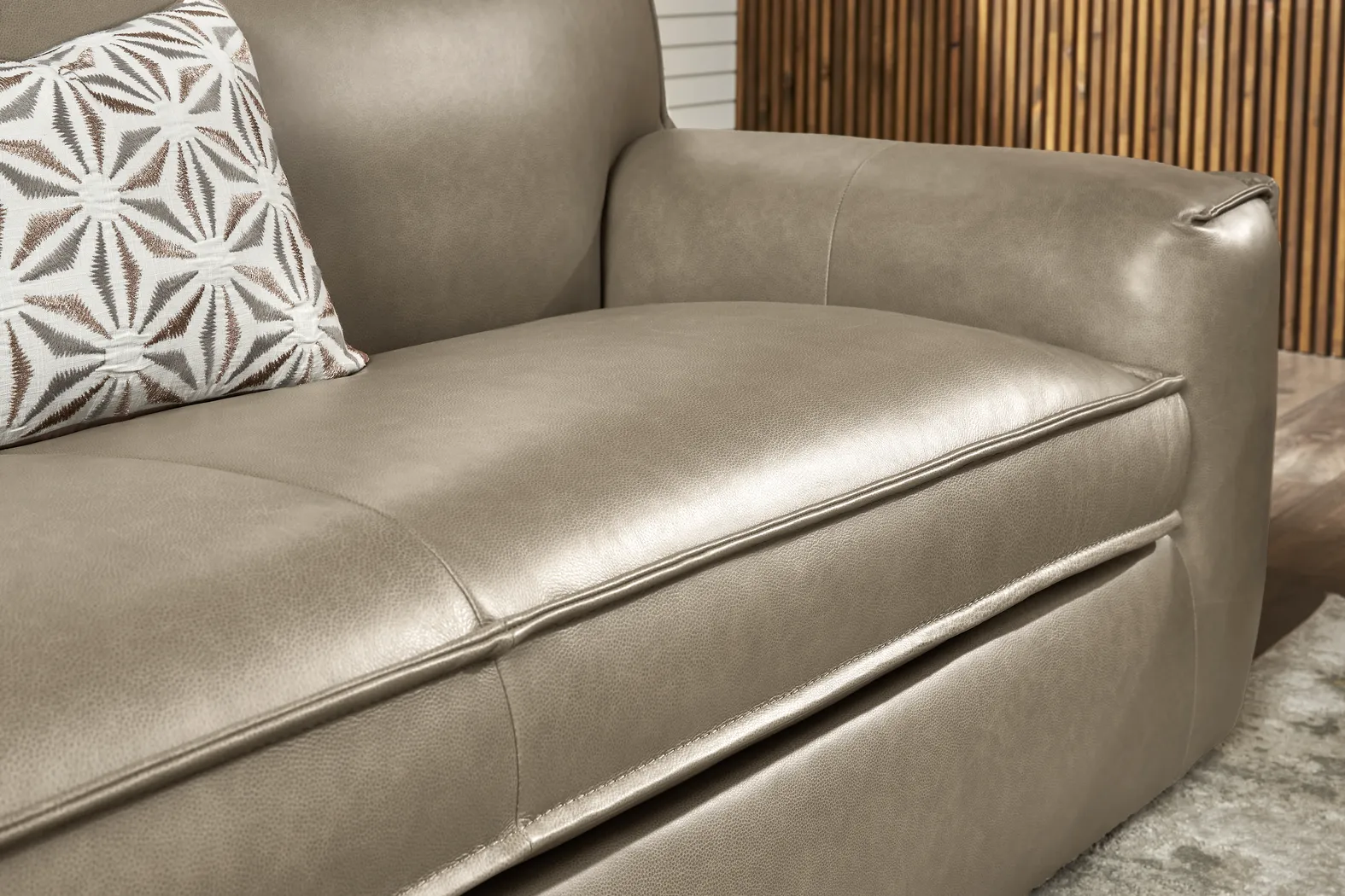 Geraldo Mineral Leather 7 Pc Living Room - Thumbnail - Image 5