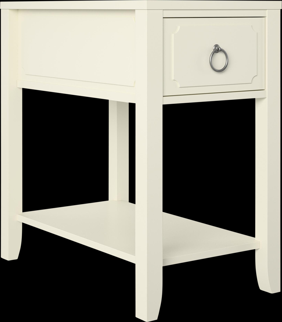 Gereon White End Table - Thumbnail - Image 1