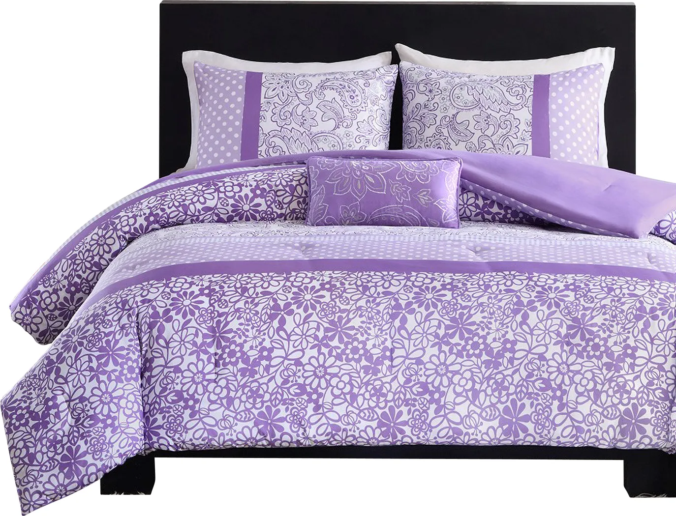 Gerra Purple Full Comforter Set - Thumbnail - Image 1