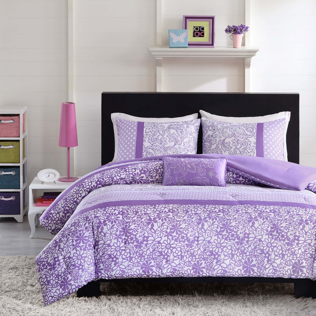 Gerra Purple Twin Comforter Set - Thumbnail - Image 2