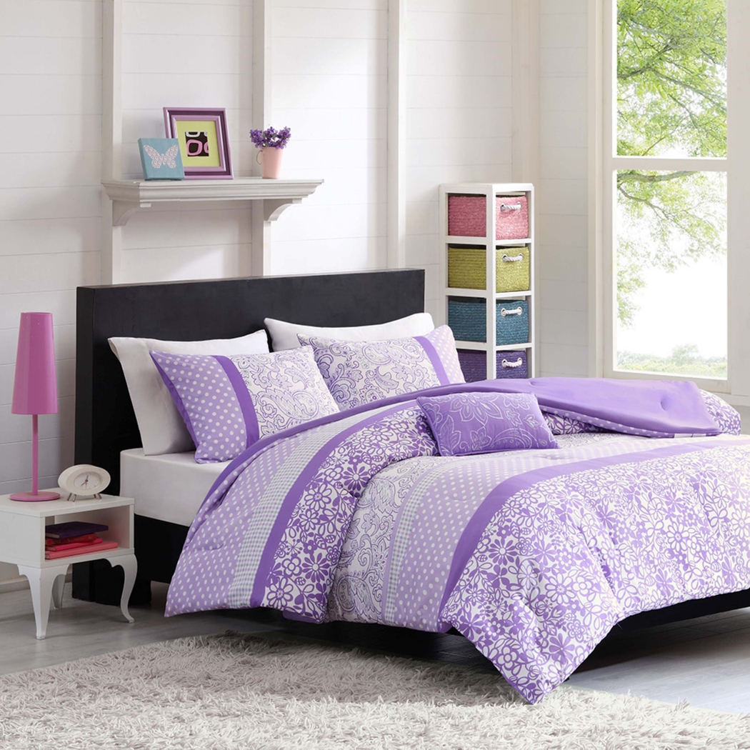 Gerra Purple Twin Comforter Set - Thumbnail - Image 3
