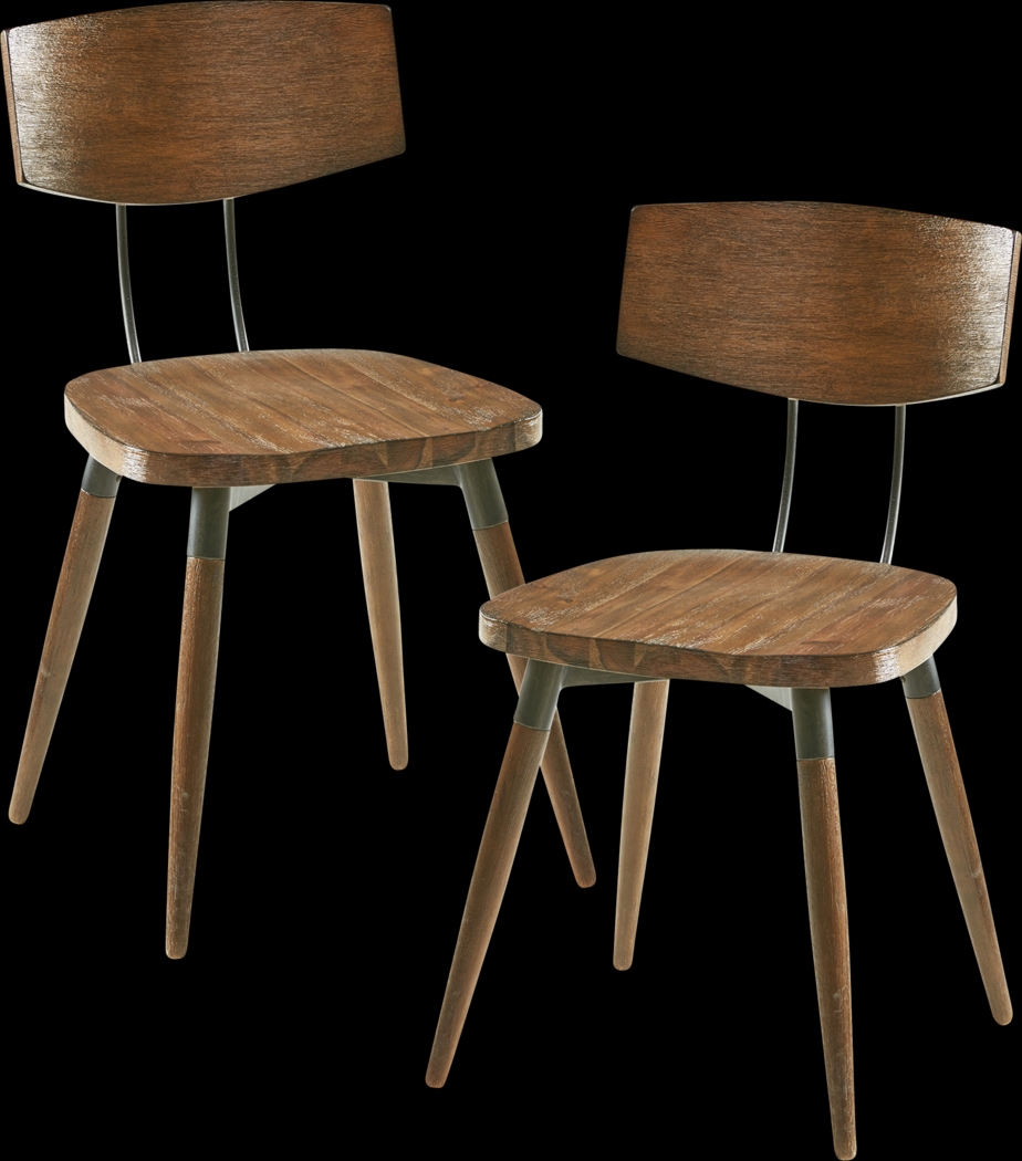 Gerritsen Brown Dining Chair, Set of 2 - Thumbnail - Image 1