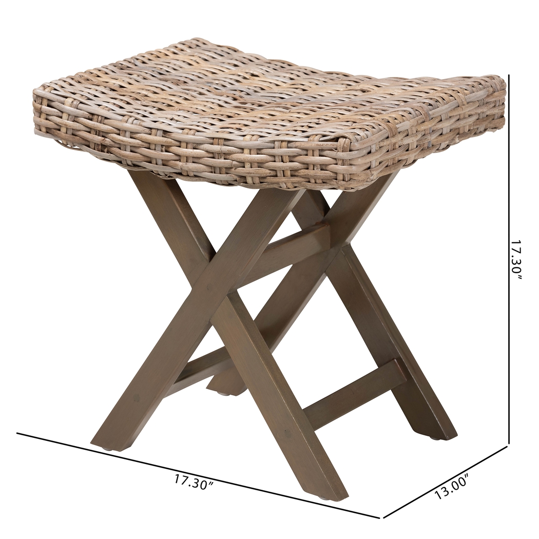 Geurin Taupe Ottoman - Thumbnail - Image 8