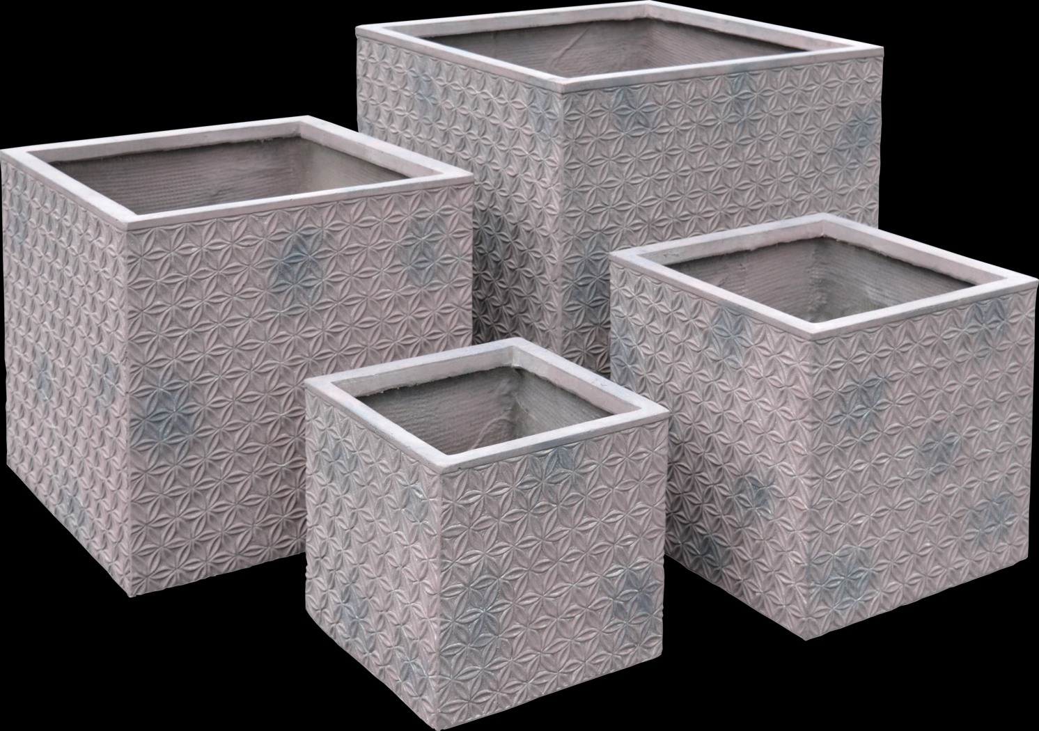 Gewher Purple Planter, Set of 4 - Thumbnail - Image 1