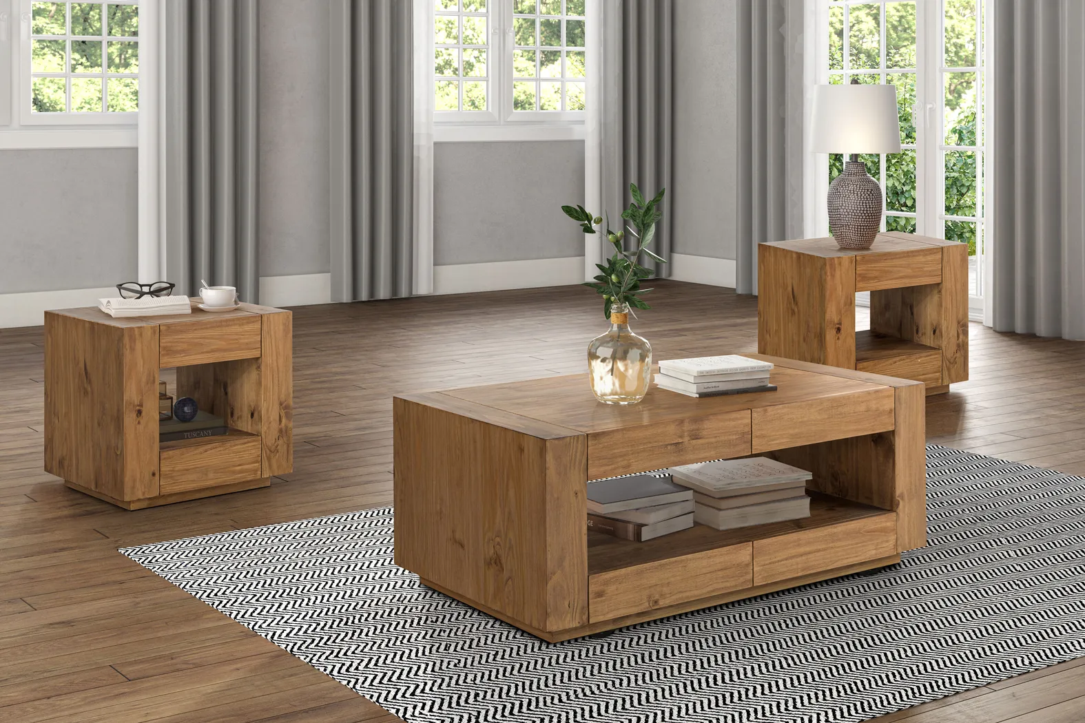 Giacomoy Brown End Table - Thumbnail - Image 2