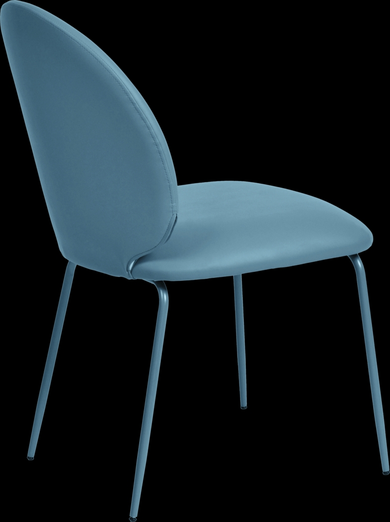 Giammona Blue Side Chair, Set of 2 - Thumbnail - Image 4