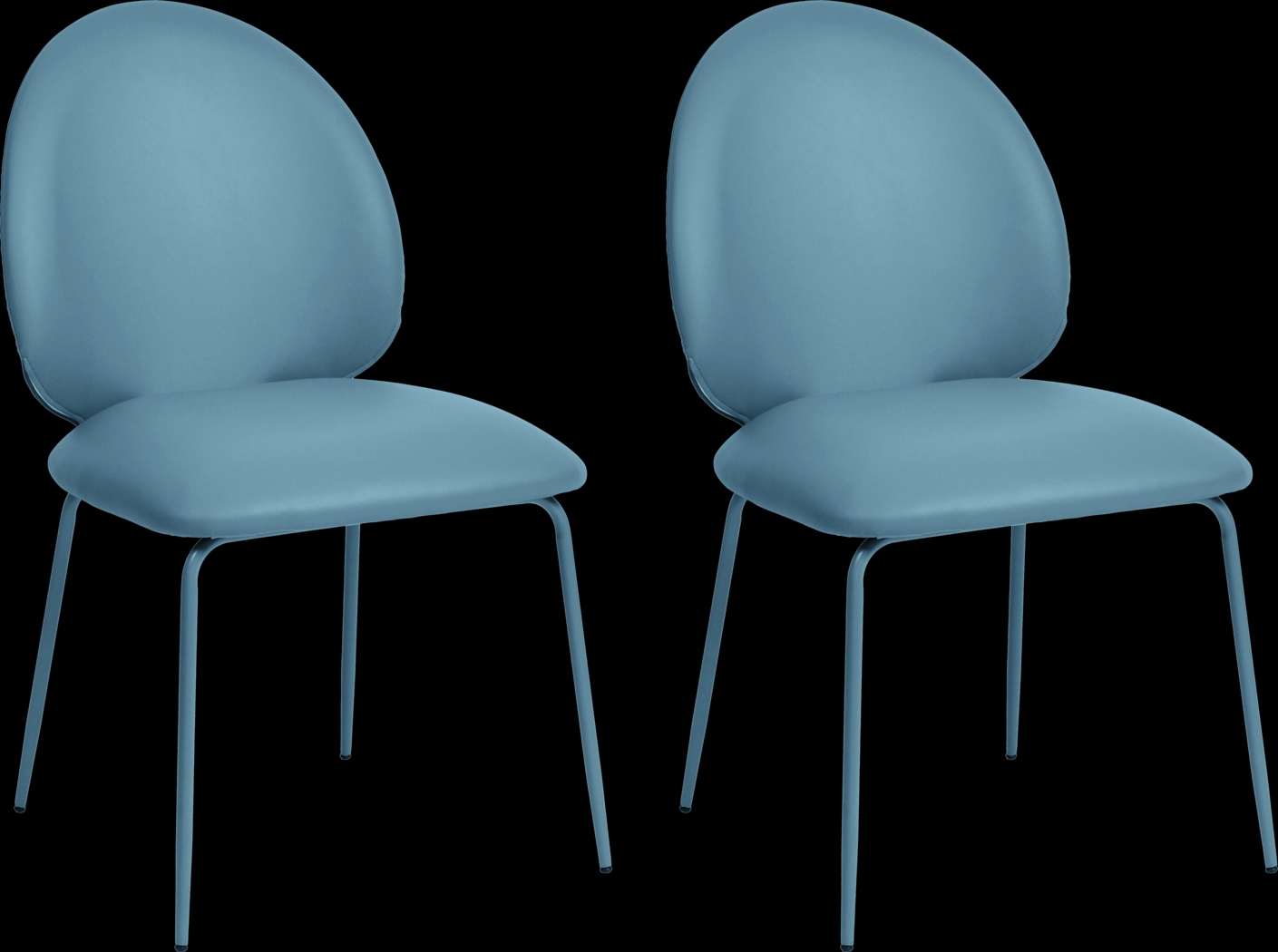 Giammona Blue Side Chair, Set of 2 - Thumbnail - Image 1