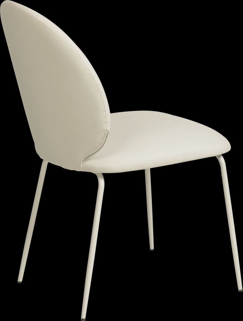 Giammona Cream Side Chair, Set of 2 - Thumbnail - Image 4