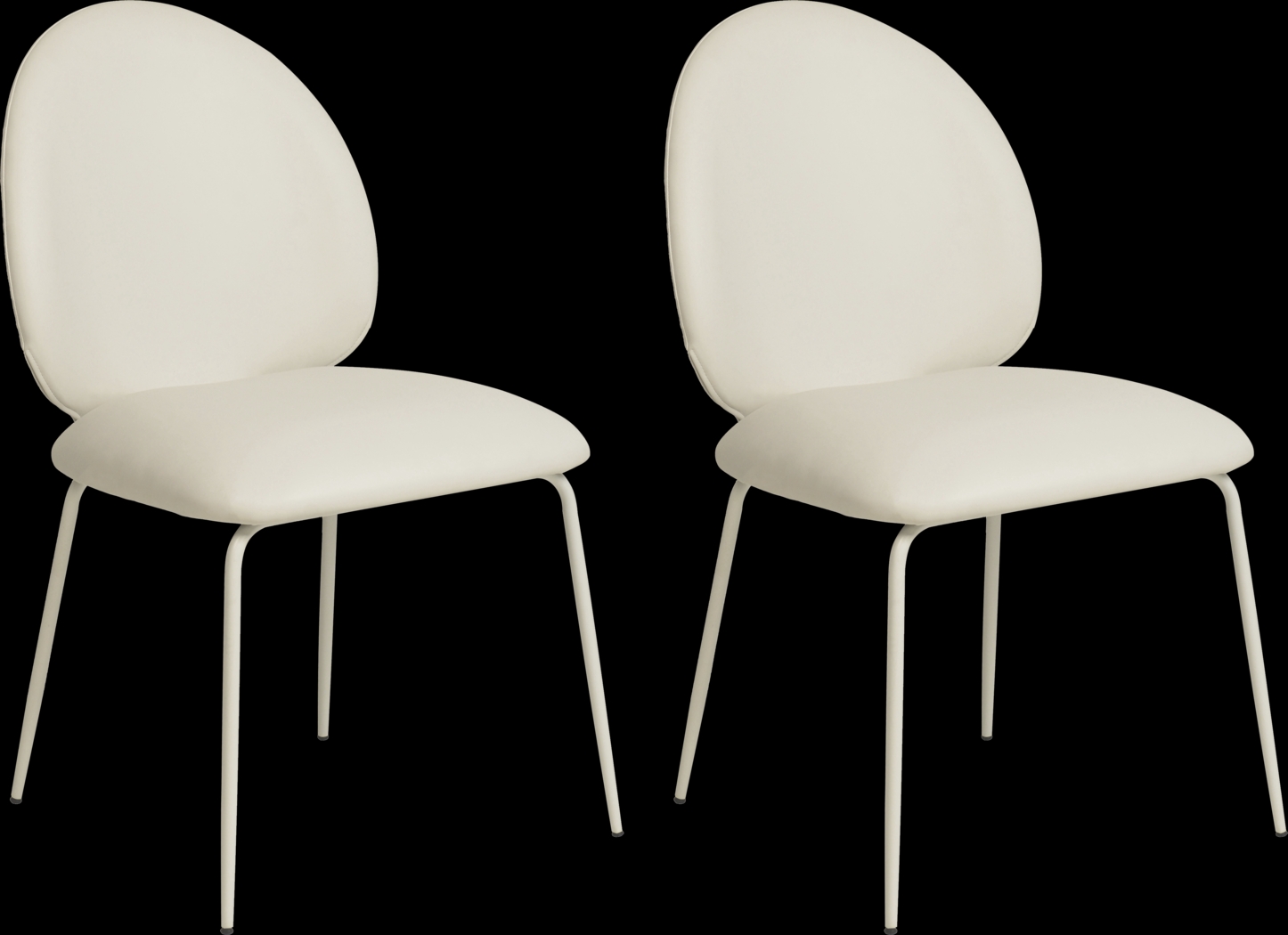 Giammona Cream Side Chair, Set of 2 - Thumbnail - Image 1