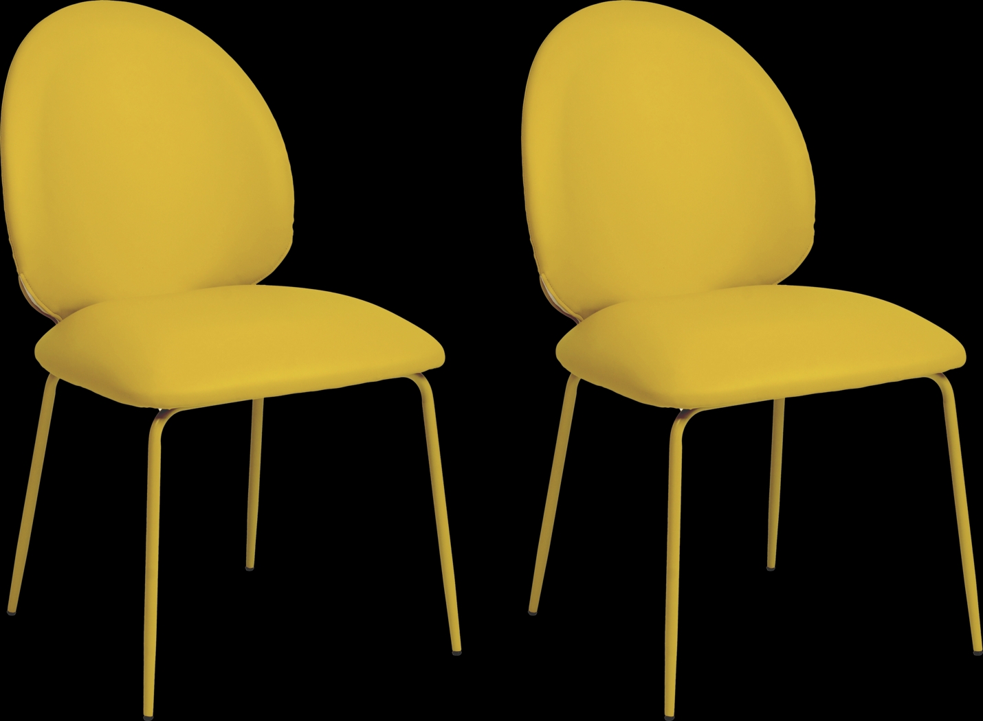 Giammona Yellow Side Chair, Set of 2 - Thumbnail - Image 1