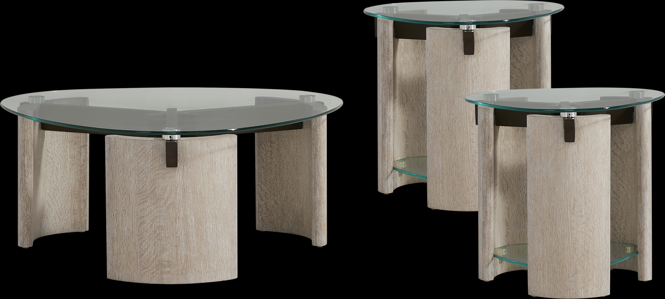 Giannis Brown 3 Pc Table Set - Thumbnail - Image 1