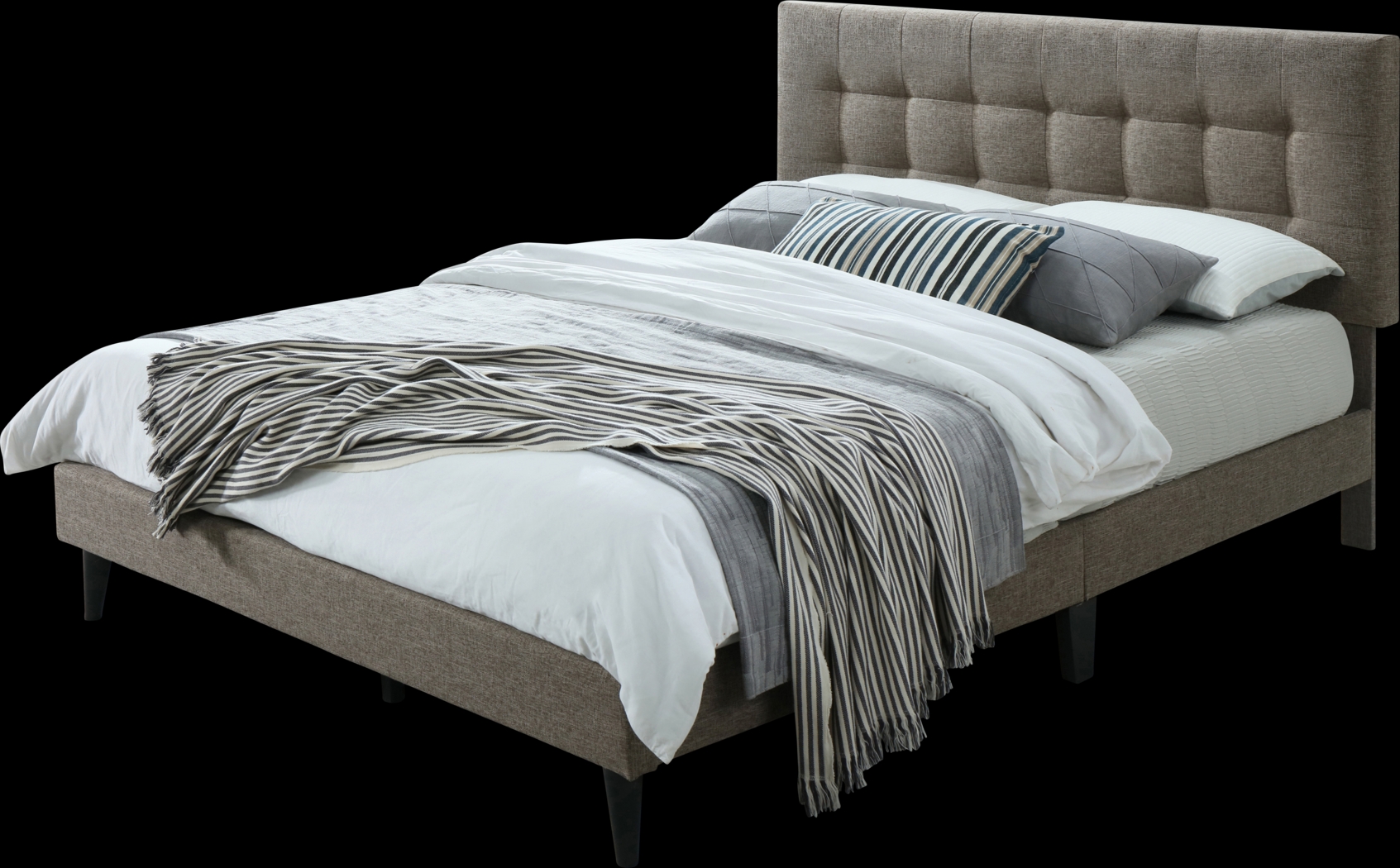 Gibney Brown King Bed - Thumbnail - Image 1