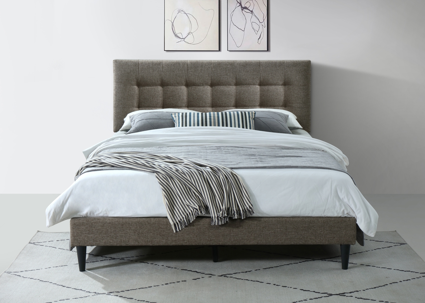 Gibney Brown Queen Bed - Thumbnail - Image 4