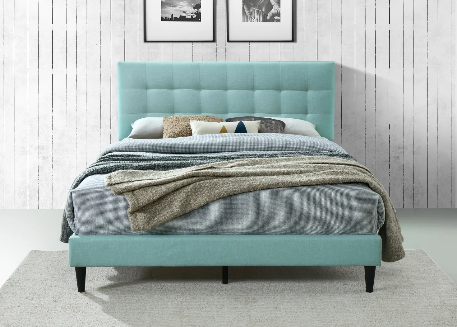 Gibney Green Bed - Thumbnail - Image 4