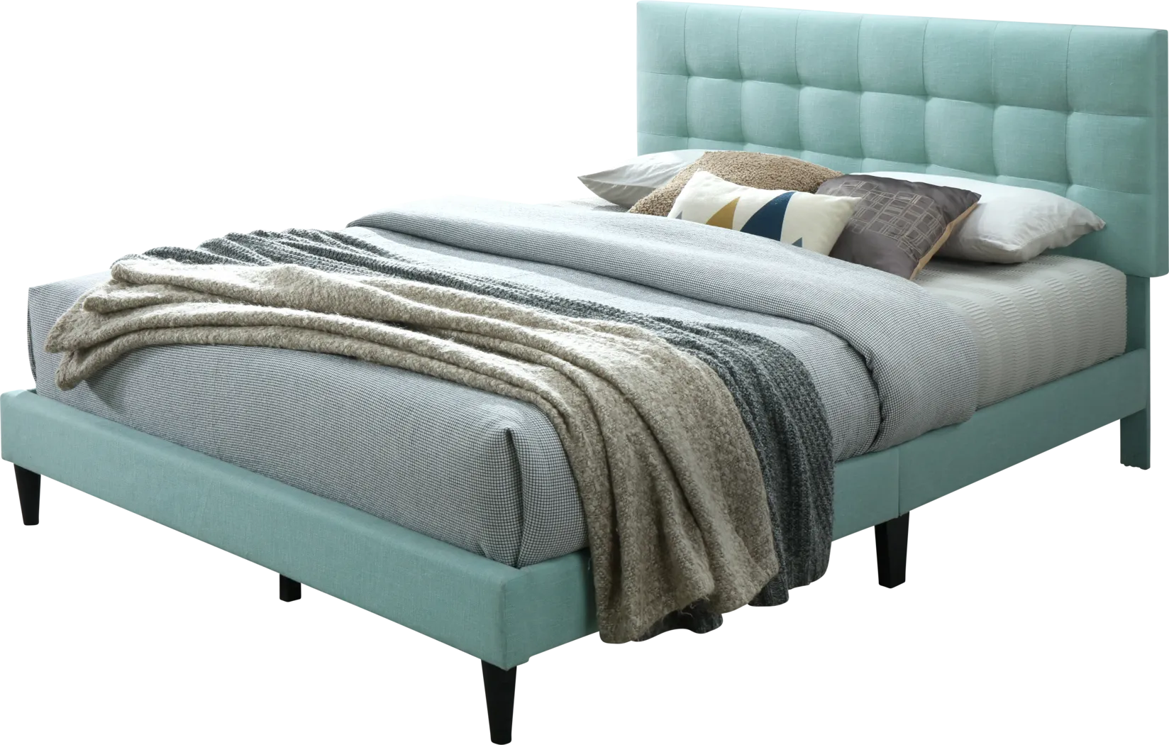 Gibney Green Bed - Thumbnail - Image 1