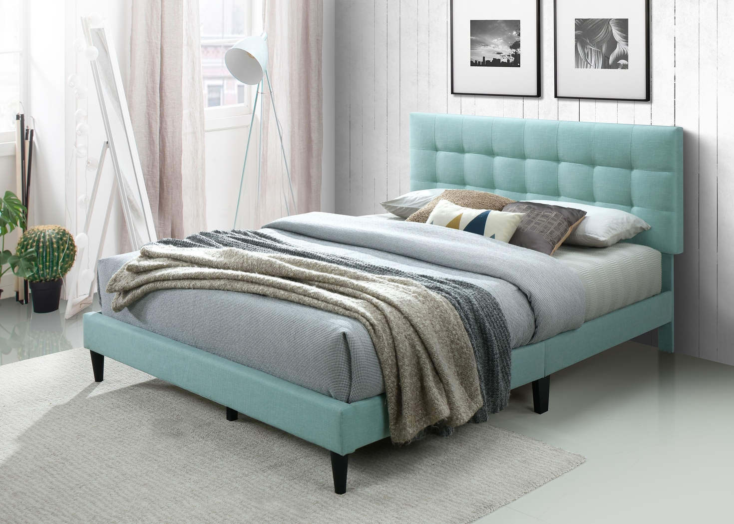 Gibney Green King Bed - Thumbnail - Image 5