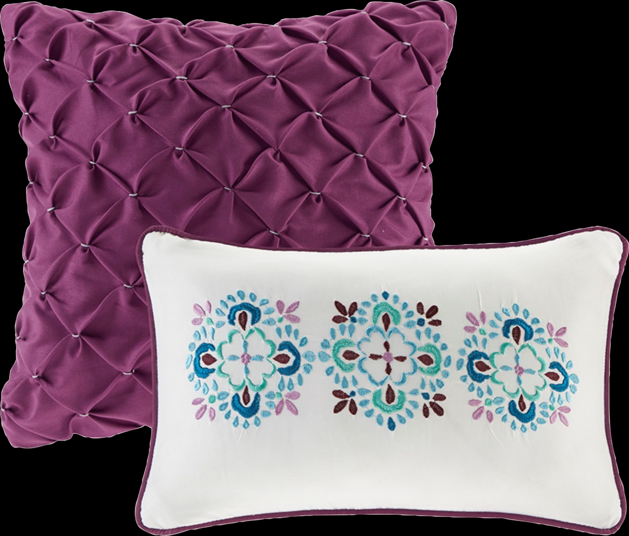 Kids Gidda Purple Full Comforter Set - Thumbnail - Image 4