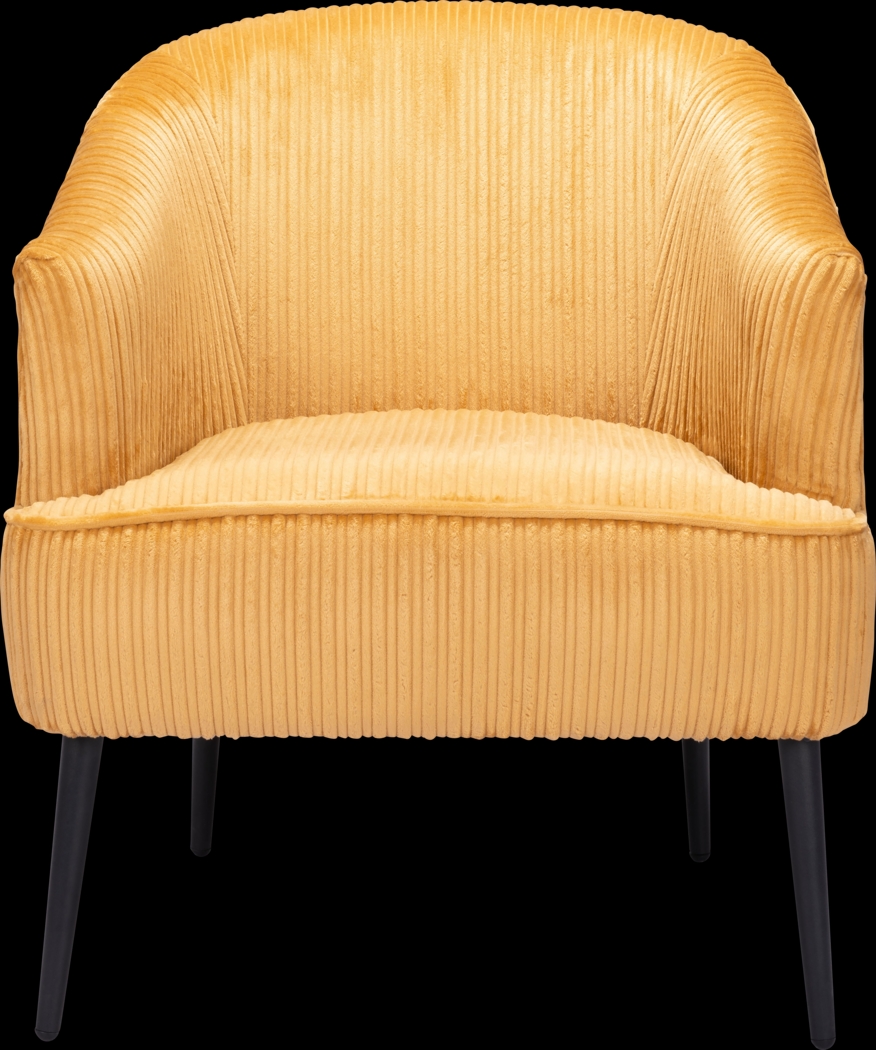 Giddeon Yellow Accent Chair - Thumbnail - Image 4