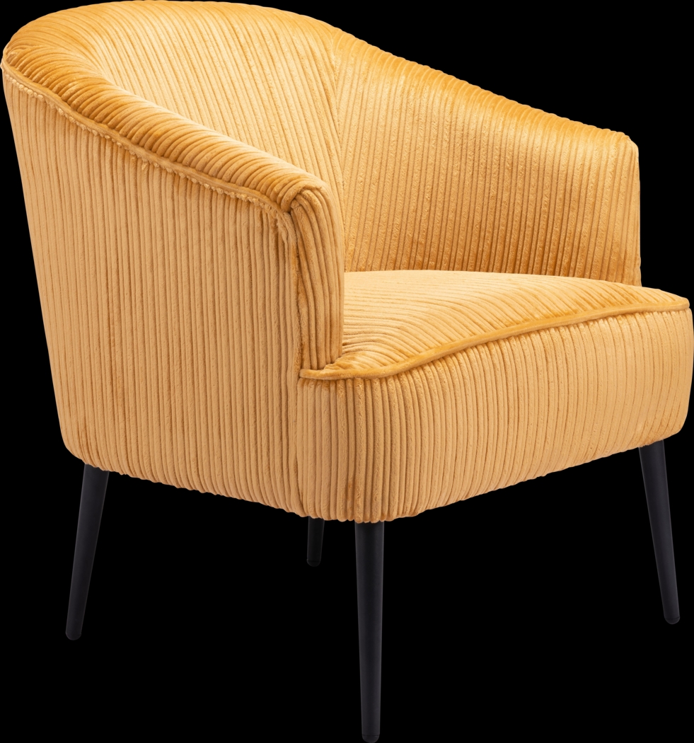 Giddeon Yellow Accent Chair - Thumbnail - Image 7