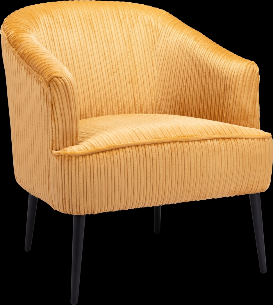 Giddeon Yellow Accent Chair - Thumbnail - Image 1