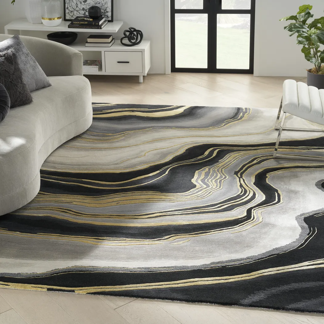 Gideon Gray 3'9 x 5'9 Rug - Thumbnail - Image 2